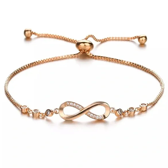 Glam Crystal Infinity Bracelet - Picture 2 of 16